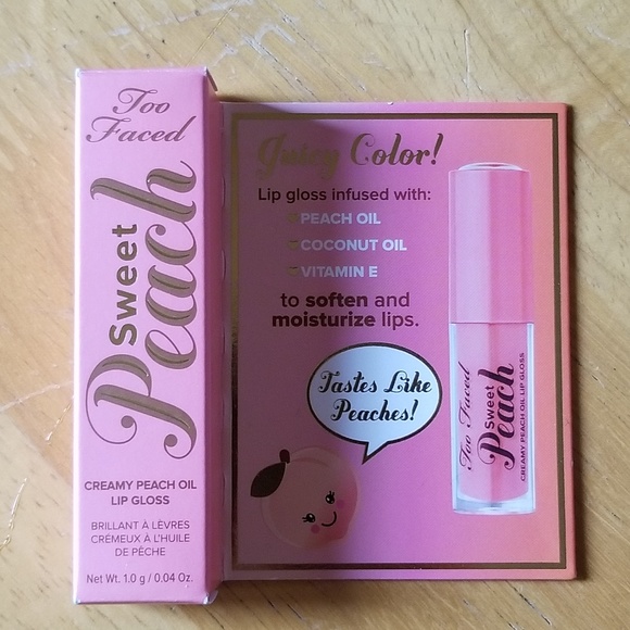 Sephora Other - NIB TOO FACED SWEET PEACH OIL LIP GLOSS